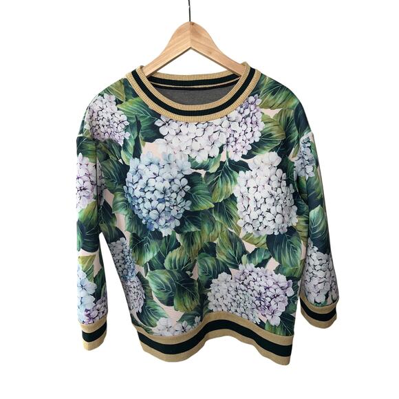 Dolce & Gabbana Women’s Floral Print Bomber Jacket IT 40 / US 4 Small - Picture 2 of 7